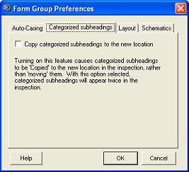 Subheading Category Preferences